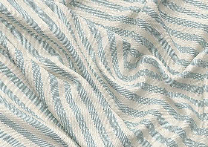 Emily Bond Cornish Stripe, Duckegg - Roman Blind - Image 4